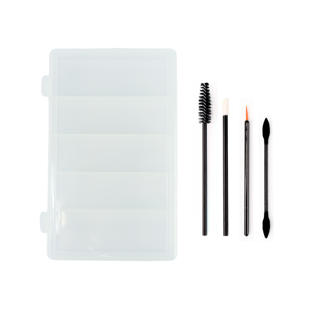 KIT APLICADORES DESECHABLES + HISOPOS NEGROS