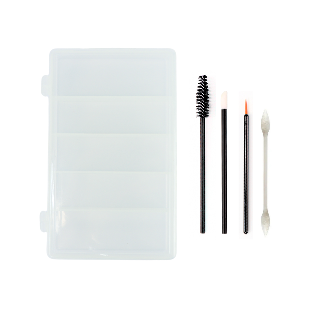 KIT APLICADORES DESECHABLES + HISOPO CON PUNTA BLANCO